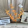 Orquídea de 3 Ramos Flores Artificiais Sala de Estar Casa Arranjo de Flores Ornamentos Buquê de Seda Casamento Decoração Arranjo de Flores Salão de Casamento