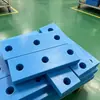 Las almohadillas azules de nailon son resistentes a la corrosión, a altas temperaturas y tienen buena tenacidad