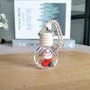 Frasco Vazio de Perfume para Carro Pingente Desenho Animado de Natal Aromaterapia Vidro Óleo Essencial Carro Pingente para Pendurar no Carro Enfeites para Pendurar no Retrovisor