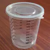 Taza Medidora de Plástico Transparente Taza Mezcladora Desechable con Escala Impresa Taza de Material PP Taza Mezcladora de Proporción Taza para Mezclar Pintura Taza para Cebo de Pesca