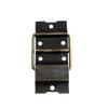 Estuche antiguo de madera maciza con bisagra dividida de seda, soporte para joyero, pequeño asa de hierro, accesorios para candado de equipaje