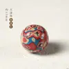 Contas de Laca Estilo Chinês Tradicional, Contas Soltas para Artesanato, Atacado, Contas Redondas para Artesanato com Madrepérola Incrustada, Contas para Acessórios de Pulseira DIY, Contas Espaçadoras
