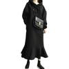 En Stock Transfronterizo Estilo Japonés Otoño e Invierno 2026 Nuevo Vestido Sudadera Holgado con Capucha Largo por Encima de la Rodilla Falda de Cola de Pez