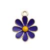 Mezcla de 30 gotas de aceite de flor morada, aleación de flor de cerezo, flor de cinco pétalos, bricolaje, pulsera, adorno para el titular, colgante, accesorios.