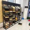 Estante de Exhibición para Azulejos, Piedra, Piso, Tablero, Gabinete, Panel de Puerta, Estante de Exhibición de Tablas de Colores, Piso de Madera, Hebilla de Aluminio, Estante de Exhibición Vertical