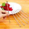 Aguja de Nogal Multifuncional de Acero Inoxidable Aguja para Cangrejo Tenedor Aguja Multiusos para Mariscos Aguja para Cangrejo Aguja de Limpieza Herramienta para Cangrejo Tenedor para Fruta
