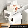 Caixa de papel higiênico Suporte de armazenamento para banheiro Extração de papel higiênico Colocação de papel em rolo Prateleira de armazenamento de parede Caixa de lenços
