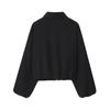 Otoño 2025 Nuevo Estilo Europeo y Americano Moda Versátil Personalidad Calle Cuello Solapa Cremallera Chaqueta Acolchada Top para Mujer