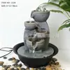 Adornos Sencillos de Resina para Fuente Pequeña con Agua Corriente para Hogar Oficina Escritorio Vitrina de Entrada Manualidades Adornos
