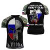Camiseta con estampado de la bandera rusa más vendida en comercio exterior, flexible, 3D, de manga corta, para hombre, fabricantes de primera línea