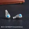 Cabeça Budista de Três Vias com Combinação de Cores Dourada e Prateada Mantra de Seis Caracteres Integrado Acessório de Três Vias Liga de Zinco Estilo Tibetano Três Vias