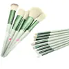 13 Brochas de Maquillaje Cuatro Estaciones Verde Cerdas de Alto Brillo Super Suaves Brocha de Maquillaje Brocha Gill Brocha Roja para Polvo Corrector