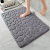 Tapete Espesso Personalizado Antiderrapante para Casa Transfronteiriça Veludo Coral Banheiro Absorvente Tapete de Chão Tapete de Pé Atacado de Fábrica