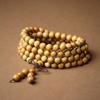 Pulseras de Cuentas de Sándalo Dorado, Varios Estilos, Cuentas Talladas con Patrón de Dragón Ruyi, Accesorios, Adornos de Mano de Sándalo, Estilo Pareja, Rosario Cultural de Juguete