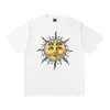 2025 verão nova marca de moda americana amantes masculinos e femininos plus size solto pulôver manga curta camiseta adolescente
