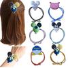 Estilo coreano Simples Mickey Head Headwear Cabelo Corda Cabelo Corda Hiptone Multicolor Nó Cabelo Corda Cartoon Criativo Cabelo Corda Simples