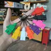 Llavero Colgante Figura de Bloque de Construcción Creativo Colgante para Bolsa de Regalo de Actividad Estudiantil Color Sólido Juguete Infantil Venta al por Mayor