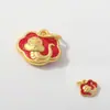2025 Benmingnian Zodiaco Serpiente Accesorios Arena Antigua Oro Dibujos Animados Adorable Serpiente Fu Serpiente de Amor Conejo Colgante DIY Lote