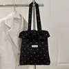 Bolsa de Ombro de Rede Nova Verão 2025 Estilo Fada Bolsa de Mão Franzida Feminina Bolsa de Chiffon para Férias Relaxantes