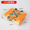 Caja de Empaque para Pollo Frito Lata Toallita Papel de Aluminio Estilo Coreano No Plegable Patas de Pollo A Prueba de Grasa Aislamiento Térmico Caja de Empaque para Llevar Caja de Papel