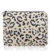 Bolsa cosmética de papel Dupont personalizada con estampado de leopardo, bolsa de almacenamiento portátil para mujer, para labiales, cambio, productos para el cuidado de la piel, bolsa impermeable para lavar, fábrica