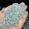 Contas de ábaco com furo grande de 6 mm, contas soltas, atacado, faça você mesmo, pulseira, espaçador de joias de jade, acessórios de ábaco