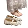 Sapatos Mary Jane Vazados para Mulheres, Novo Estilo Verão 2026, Sandálias Slip-On Respiráveis com Solas Macias para o Dia a Dia