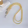 Cor Sólida Multitom Couro de Luxo Fivela de Metal Alça Transversal Ajustável Alça de Pescoço Adequado para Bolsas de Celular Cordão Feminino
