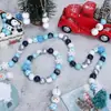Acessórios para Joias DIY Floco de Neve de Natal Contas de Madeira Contas Soltas Corda de Cânhamo Pingente Fio de Contas de Madeira Acessórios Manuais DIY Contas Soltas