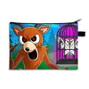 Bolsa de Almacenamiento Grande con Temática de Ciervos del Bosque, Estuche para Lápices de Papelería Estudiantil, Bolsa con Cremallera de 99 Noches, Billetera