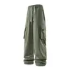 Pantalones Cargo Americanos Primavera 2025 para Hombres y Mujeres, Pantalones Casuales de Pareja Juveniles, Resistentes al Desgaste e Impermeables, Talla Grande de Hombre Ancho