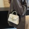 Bolso Texturizado Vintage 2026 Nuevo Bolso para Mujer Moda Tendencia Hombro Único Axila Bolso Kelly Bolso Cruzado Simple Elegante