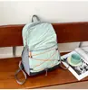 Mochila de Caminhada Personalizada com Cordão de Cor Contrastante para Uso Externo, Nova Mochila Escolar Casual Simples, Mochila Estudantil de Grande Capacidade para a Aula