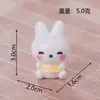 Nova Boneca Miffy Coelho Fofo Ornamento Pequeno de Resina Decorações para Casa de Boneca DIY Pequenos Enfeites de Mesa