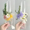 Copa de vino copa de brindis diy boda un par de copas paquete de materiales flor preservada boda creativa compromiso regalo de boda