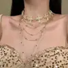 Elegância Retrô Estilo Palácio, Luxo de Nicho, Versatilidade Exquisite, Personalidade Fashion, Artesanato Único, Corrente Deslumbrante para Clavícula