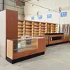 Gabinete para Cigarrillos Tienda de Conveniencia Supermercado Vidrio Templado Mostrador Inclinado para Cigarrillos Tabaco y Alcohol Gabinete de Exhibición Móvil Fabricante Personalización