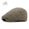 Gorra de Mujer Primavera Otoño e Invierno Nueva Moda Coreana Boina Gorra Retro Británica Gorra de Visera Gorra de Pintor