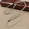 Cuerda de Piña Delgada de 2 mm Tejida a Mano Colgante de Ágata Jade para Hombre y Mujer Cordón para Colgante de Collar de Cristal de Jade S78