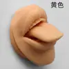 Modelo de Silicone de Características Faciais Humanas, Modelo 3D de Boca e Língua, Molde para Treinamento de Piercing, Suporte de Exibição para Piercing de Lábio e Língua
