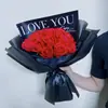 Regalo de San Valentín para Novio Ins Caballero Negro Amante de las Rosas Azul Hielo Triturado Paquete de Materiales DIY para Novia