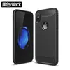 Para nuevo iPhone XR carcasa de teléfono móvil con patrón de fibra de carbono cepillada carcasa protectora XS Max con patrón de fibra de carbono cepillada