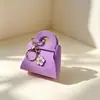 Chaveiro de bolsa de couro, porta-moedas mini fofo estilo ins, chaveiro pingente para estojo de fone de ouvido atacado