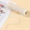 Cuerda de Algodón Trenzada de Tres Hilos de Colores 3 mm 45 m Cuerda Trenzada para Tapicería Hecha a Mano DIY Cuerda Decorativa Atada Decoración para Colgar Joyas Cuerda de Embalaje