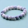 Novo Bracelete Multicolorido de Jade de 10mm com Contas de Porcelana Craquelada de Gelo Triturado, Anel Único, Bracelete de Contas Redondas de Vidro que Não Desbota
