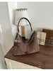 Nova Bolsa de Ombro Tecida 2026 para Mulheres, Estilo Coreano, Bolsa Transversal de Grande Capacidade, Bolsa Versátil de Alta Moda para Sobraco