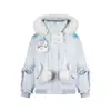 Tendencia Nacional Retro Americano Copo de Nieve Muñeco de Nieve Lindo Chaqueta de Algodón 2026 Invierno Nuevo Estilo con Cuello de Piel y Capucha, Abrigo Grueso para Pareja