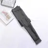 Pantalones de primera capa para mujer, se pueden usar por fuera, finos, elásticos, talla grande para mujeres de talla grande, pantalones negros de otoño, cintura alta, ajustados, grises, pantalones cropped