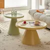 Mesa de Centro para Sala de Estar, Uso Doméstico, Mesa de Canto para Sofá, Apartamento Pequeno, Simples, Luxo Leve, Sensação de Alta Qualidade, Redonda, Moderna, Mesa Lateral Minimalista, Mesa Pequena