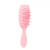 Peine Masajeador de Champú de Silicona Espesa con Dientes Grandes Cónicos, Herramienta Diaria para Lavar el Cabello, Especializado para la Limpieza del Cuero Cabelludo y el Cuidado del Cabello
